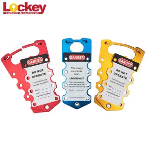 Red Lockout Hasp ustiga yorliqli surat