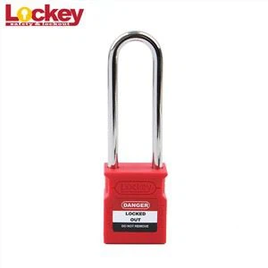 Xavfsizlik 76 mm uzunlikdagi kishan Loto Lockout Tagout Asma qulf